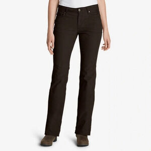 Eddie Bauer Curvy Bootcut Corduroy Pants  black Size 4